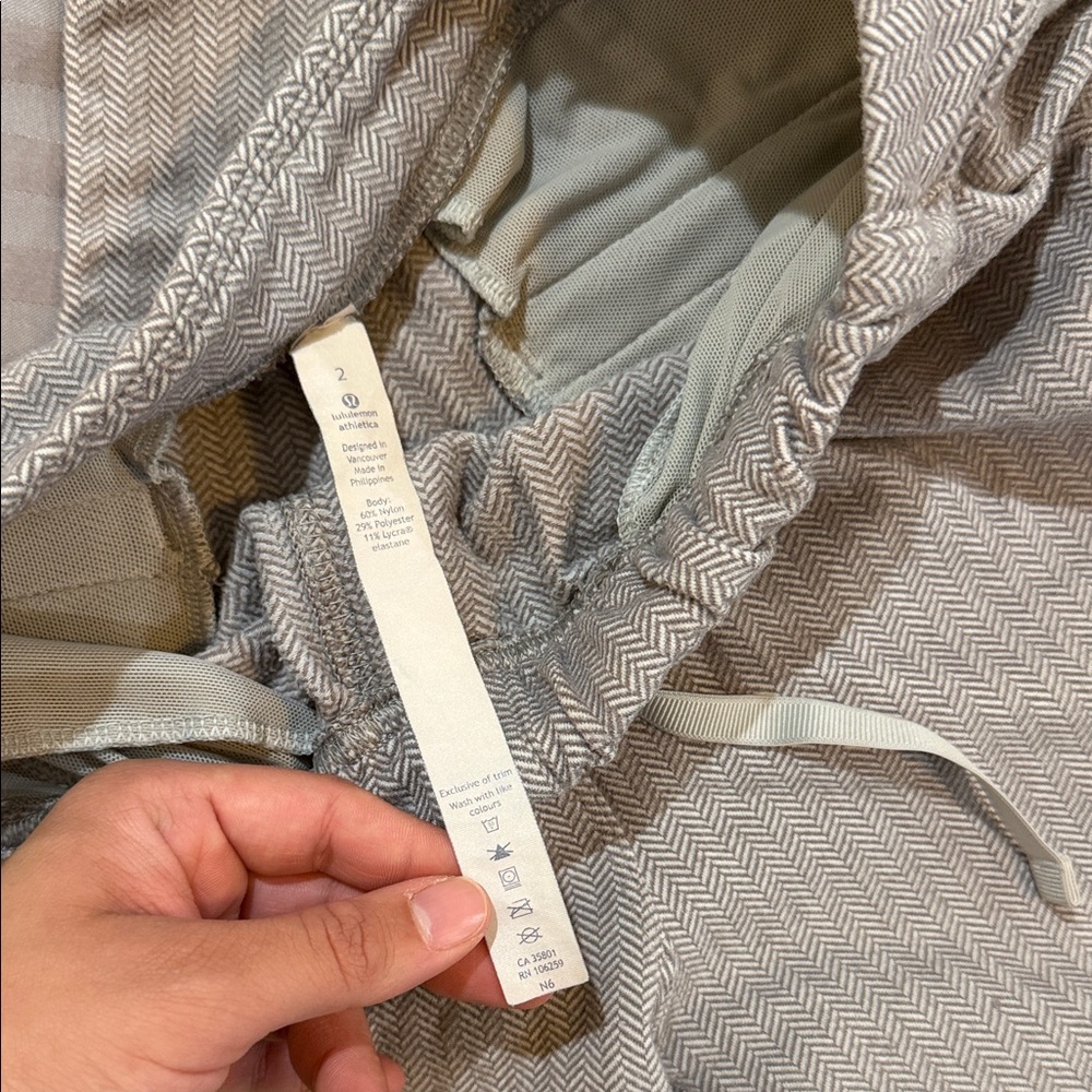 Lululemon Light Gray Jogger Drawstring Pants - image 2